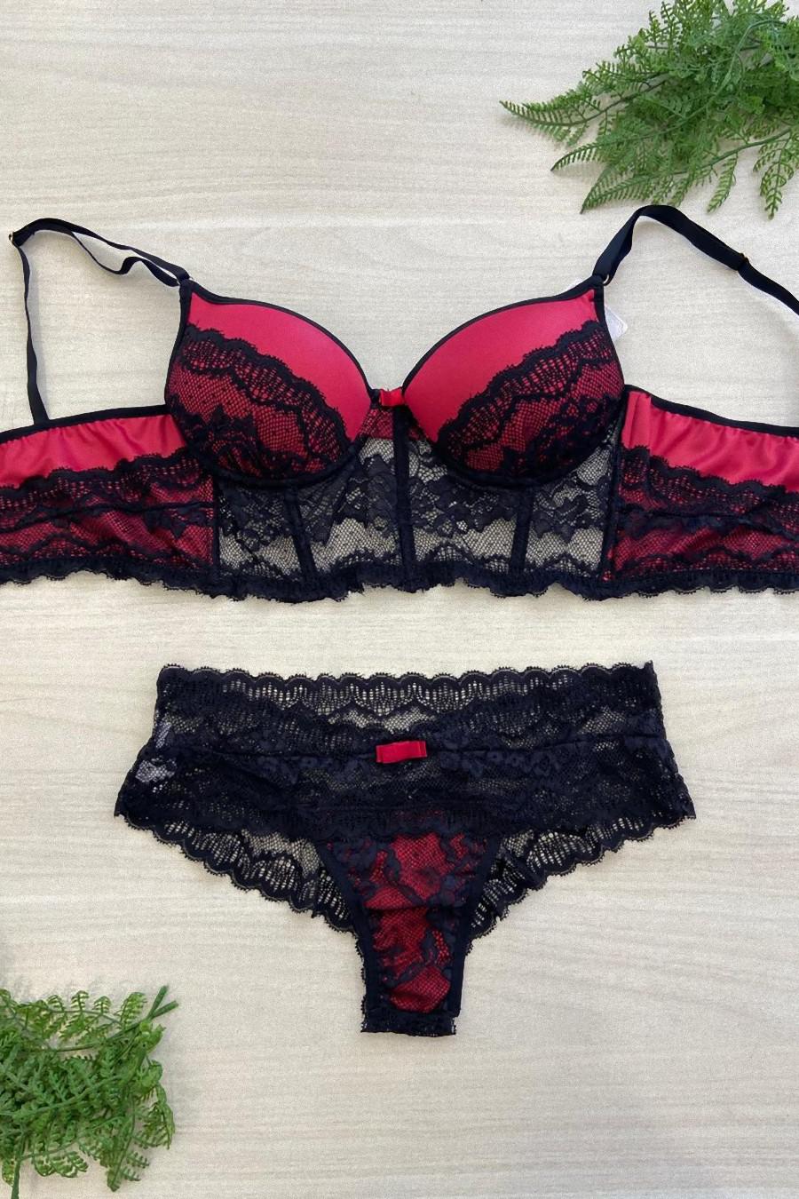 LINGERIE - CONJUNTO CROPPED C BARBATANA 717 - Imagem 3