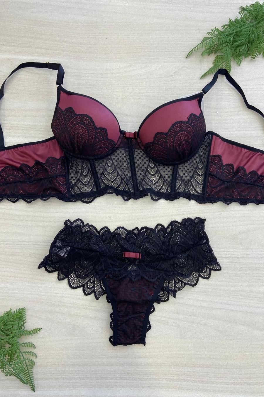 LINGERIE - CONJUNTO CROPPED C BARBATANA 717 - Imagem 4