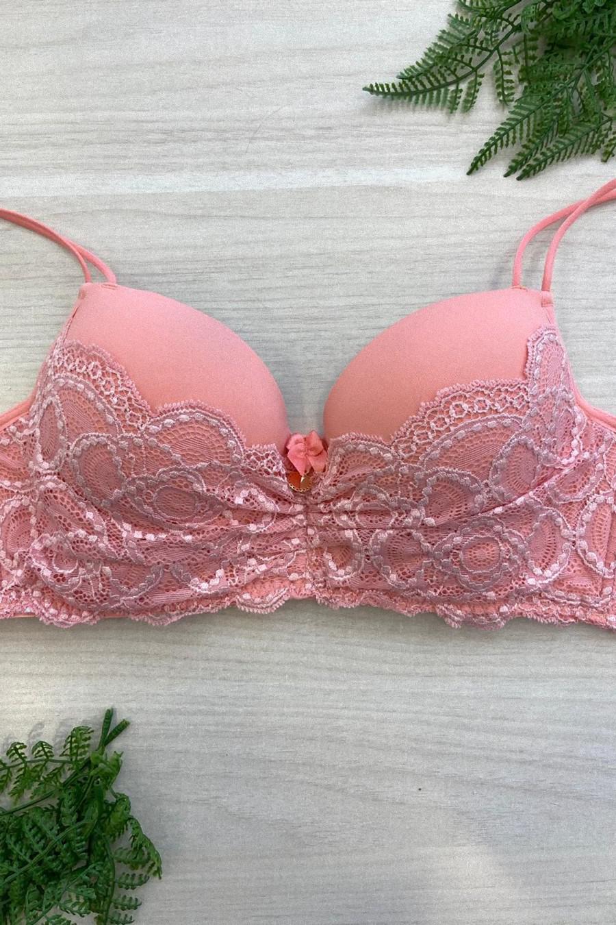 LINGERIE - BOJO TANIA DE ESPUMA COM RENDA E ROLOTE - 1307 - Imagem 2