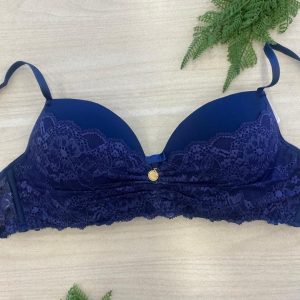 LINGERIE - BOJO TANIA DE ESPUMA COM RENDA E ROLOTE - 1307