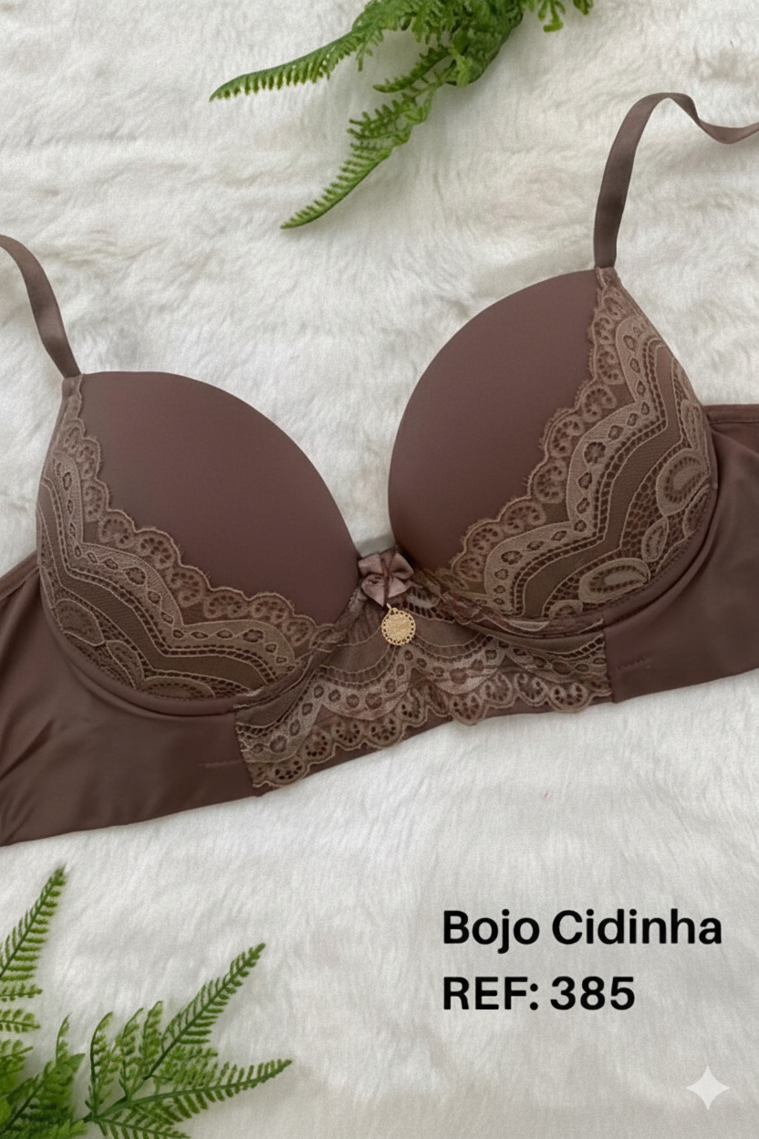 LINGERIE - BOJO REFORCADO BASE DUPLA - 385