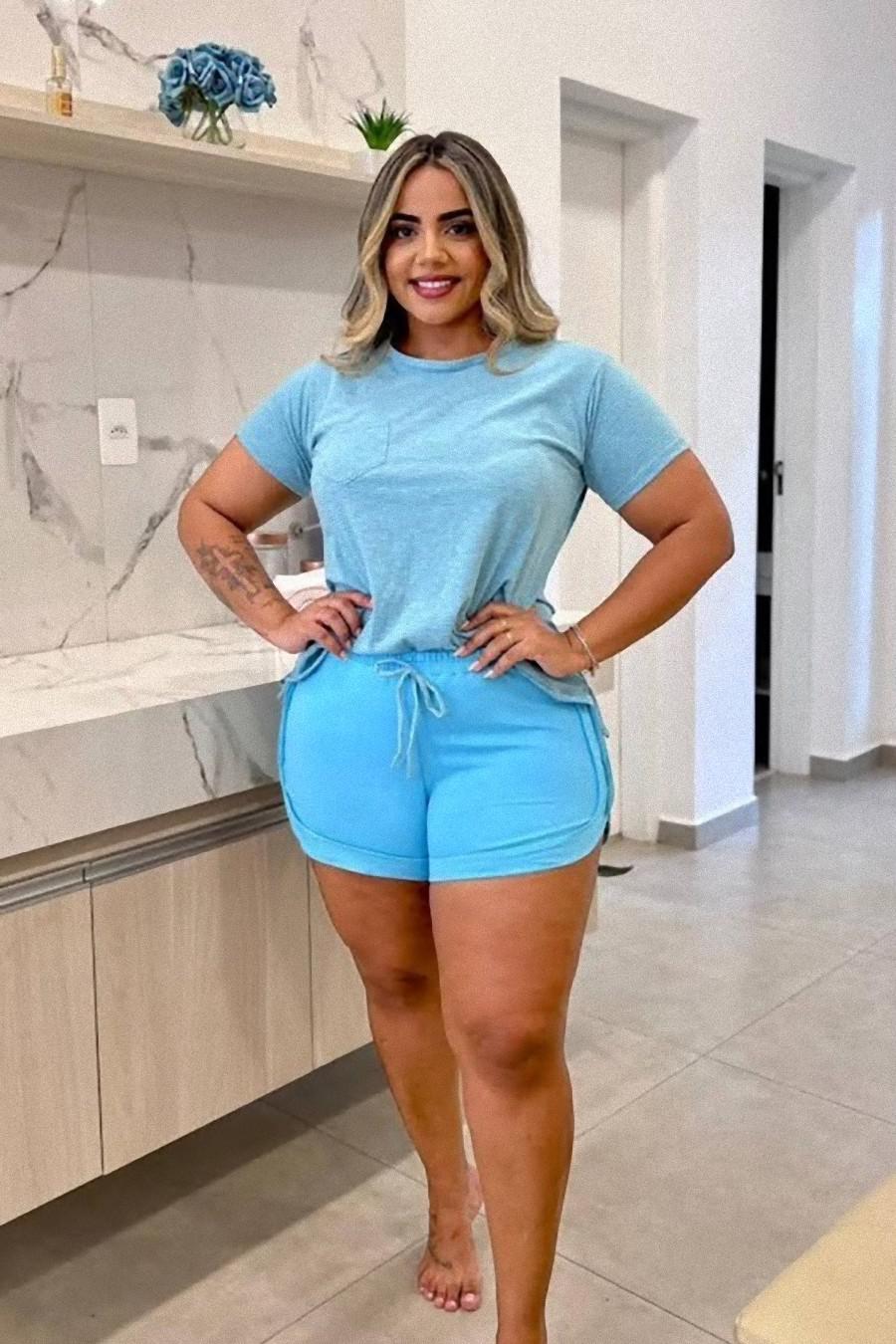 PIJAMA VERAO CAMISETA COM BOLSINHO 430