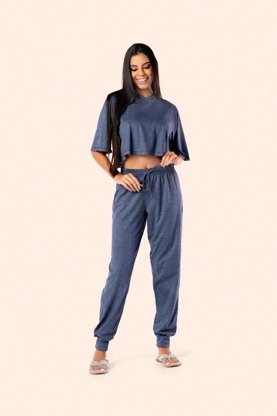 PIJAMA SAMARA CROP COM CALCA - 461